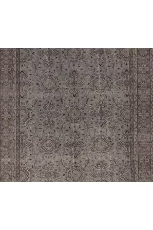 185x285 cm Gri Anadolu Halısı, El Dokuması Anadolu Halısı, Gri Renkli Halı