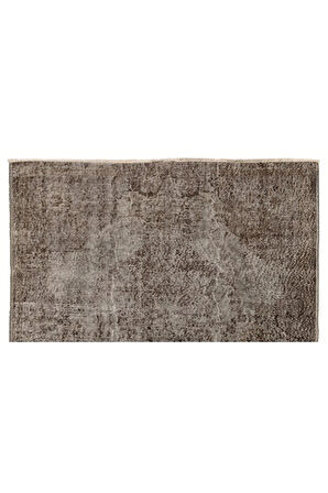 (166 X 280 CM) Gri Tonlarda Sade Ve Düz El Dokuması Anadolu Halısı, Isparta Halısı