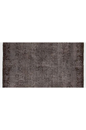 (182 X 286 CM) Kahverengi Renkli Anadolu Halısı, %100 El Dokuması Madalyon Desenli Halı