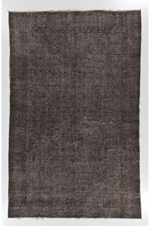 (197 X 310 CM) Kahverengi %100 El Ile Dokunmuş Anadolu Halısı, Sade Halı