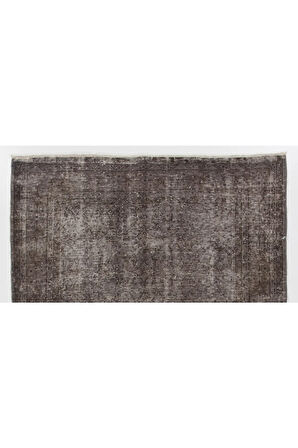 ( 171 X 280 Cm) Gri Renkli Eskimiş Ve Çiçek Desenli Anadolu Halısı, El Dokuması Halı