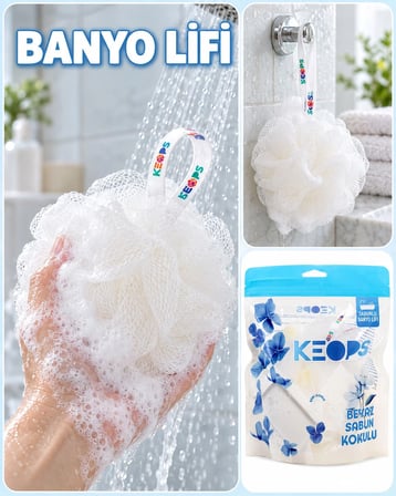 Tekli Paket, Sabunlu Banyo Lifi, Duş ve Vücut Temizleme Lifi