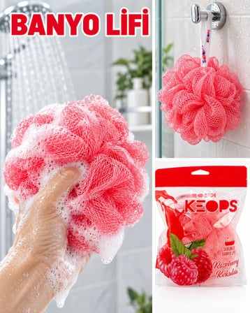 Tekli Paket, Sabunlu Banyo Lifi, Duş ve Vücut Temizleme Lifi