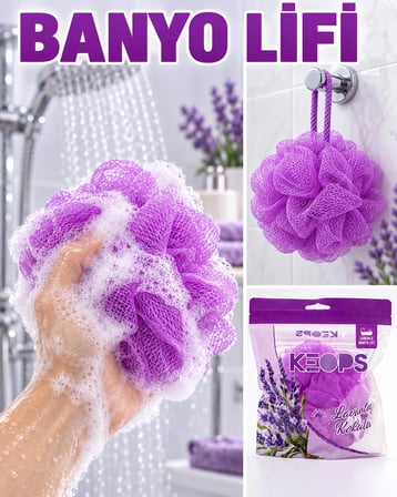Tekli Paket, Sabunlu Banyo Lifi, Duş ve Vücut Temizleme Lifi