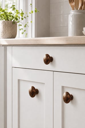 Mantar Düğme Kulp Bakır Metal 30 mm Çekmece Dolap Gardırop Mutfak Vestiyer Mobilya Kulpu Tek Vidalı Ergonomik Dekoratif Minimalist Tasarım 1 Adet