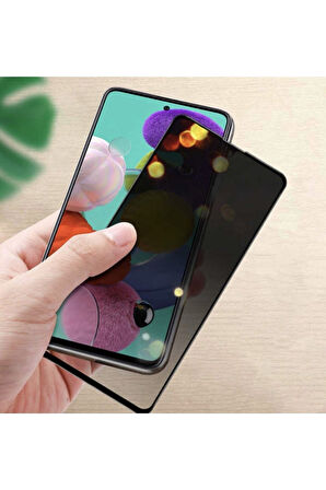 Oppo A9 2020 - A5 2020 Hayalet Cam Privacy Gizlilik Filitreli Kavisli Tam Kaplayan Ekran Koruyucu