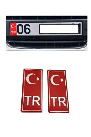 Volkswagen T4 Tr Plaka Stıcker 2'li - Türkiye Plaka Stıcker - Türkiye Plakalık