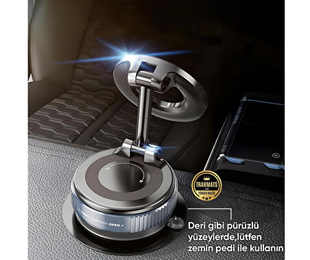 Alfa Romeo 156 1997-1998-1999-2000-2001-2002-2003-2004-2005-2006-2007 Telefon Tutucu Hareketli Mekanizmalı Ayarlanabilir Vakumlu Neodimyum Güçlü Mıknatıslı