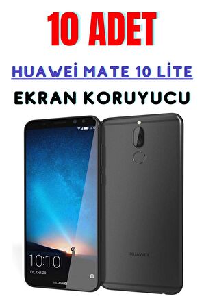 Huawei MATE 10 LİTE Temperli Cam Ekran Koruyucu Süper Ekonomik Paket ( 10 Adet )