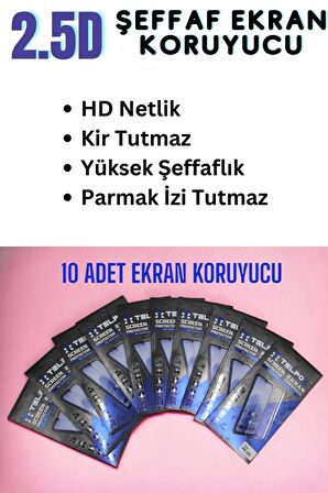 Huawei MATE 10 LİTE Temperli Cam Ekran Koruyucu Süper Ekonomik Paket ( 10 Adet )