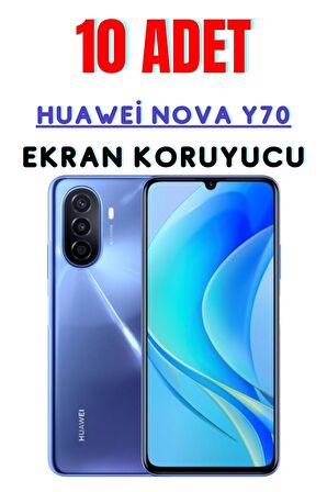 Huawei Nova Y70 Temperli Cam Ekran Koruyucu Süper Ekonomik Paket ( 10 Adet )