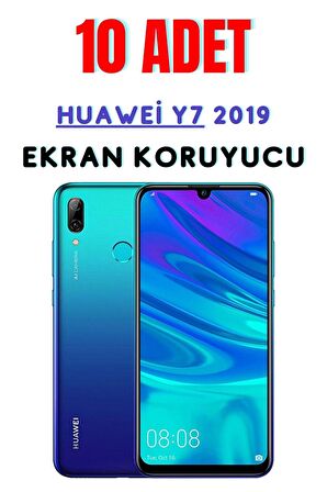 HUAWEi Y7 2019 Temperli Cam Ekran Koruyucu Süper Ekonomik Paket ( 10 Adet )