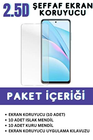 Infinix Note 10 Pro Temperli Cam Ekran Koruyucu Süper Ekonomik Paket ( 10 Adet )