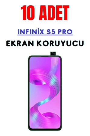 Infinix S5 Pro Temperli Cam Ekran Koruyucu Süper Ekonomik Paket ( 10 Adet )