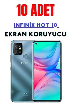 Infinİx Hot 10 Temperli Cam Ekran Koruyucu Süper Ekonomik Paket ( 10 Adet )