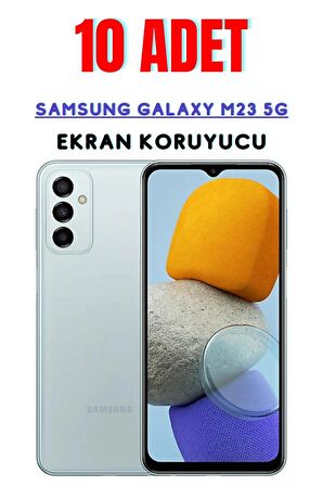 Samsung Galaxy M23 5G Temperli Cam Ekran Koruyucu Süper Ekonomik Paket ( 10 Adet )