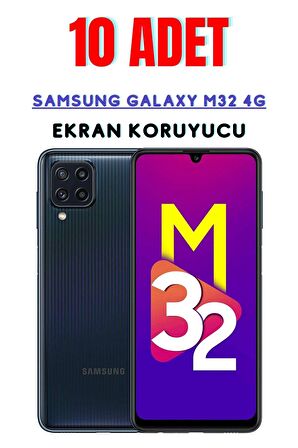 Samsung Galaxy M32 4G Temperli Cam Ekran Koruyucu Süper Ekonomik Paket ( 10 Adet )