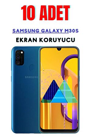 Samsung Galaxy M30s Temperli Cam Ekran Koruyucu Süper Ekonomik Paket ( 10 Adet )