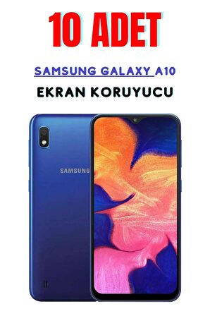 Samsung Galaxy A10 Temperli Cam Ekran Koruyucu Süper Ekonomik Paket ( 10 Adet )