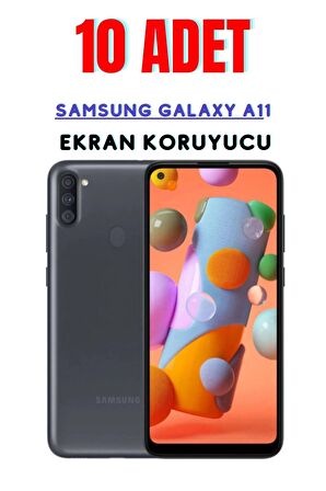 Samsung Galaxy A11 Temperli Cam Ekran Koruyucu Süper Ekonomik Paket ( 10 Adet )