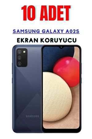 Samsung Galaxy A02s Temperli Cam Ekran Koruyucu Süper Ekonomik Paket ( 10 Adet )