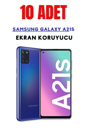 Samsung Galaxy A21s Temperli Cam Ekran Koruyucu Süper Ekonomik Paket ( 10 Adet )