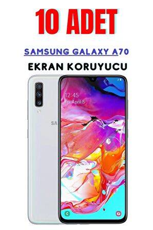 Samsung Galaxy A70 Temperli Cam Ekran Koruyucu Süper Ekonomik Paket ( 10 Adet )