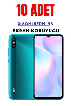 Xİaomİ Redmİ 9A Temperli Cam Ekran Koruyucu Süper Ekonomik Paket ( 10 Adet )