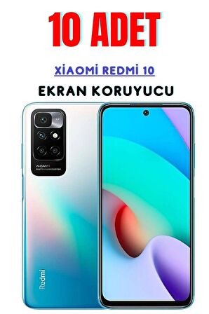 Xİaomİ Redmİ 10 Temperli Cam Ekran Koruyucu Süper Ekonomik Paket ( 10 Adet )