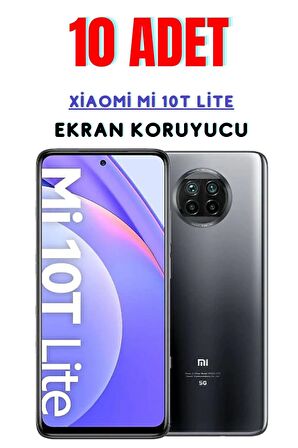 Xİaomİ Mİ 10T Lİte Temperli Cam Ekran Koruyucu Süper Ekonomik Paket ( 10 Adet )