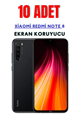 Xiaomi Redmi Note 8 Temperli Cam Ekran Koruyucu Süper Ekonomik Paket ( 10 Adet )