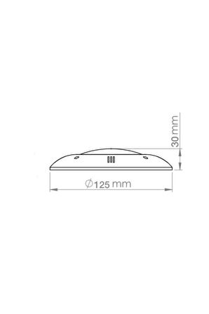 6 Adet 30 watt 12 V Smd Led Kırmızı Sıva Üstü Havuz Lambası