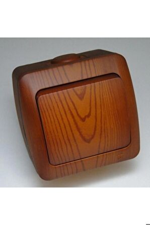 10 Adet Sıva Üstü Kiraz Ahşap Renkli Anahtar Elbi / Alsu