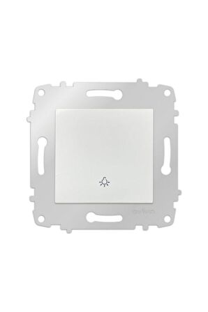 6 Adet Grano Beyaz Zil Anahtarı Light Çerçevesizdir