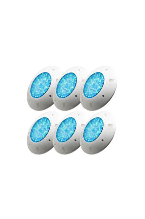 6 Adet 18 Watt Smd Led Turkuaz Sıva Üstü Havuz Lambası 18w 12 Volt