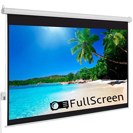 FullScreen 270x220 Motorlu Projeksiyon Perdesi