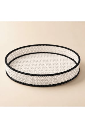 Halat Desenli Dekoratif Tepsi | Modern Organizer ve Sunum Tepsisi
