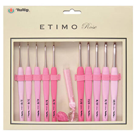 TULİP ETİMO ROSE 10'lu PEMBE YÜN TIĞ SETİ