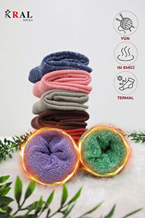Termal Erkek Havlu Patik Çorap 4'lü Set( 4 Çift)