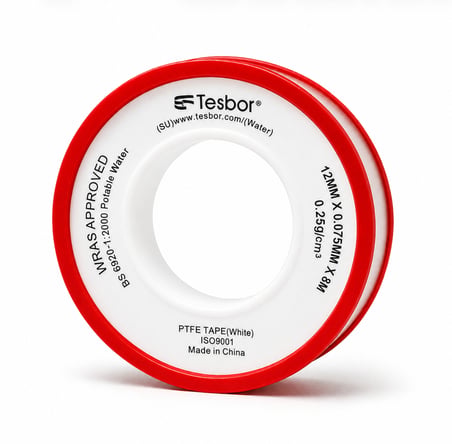  PTFE Teflon Bant Su İçin 12 mm x 0,075 mm x 8 m 10'lu Paket