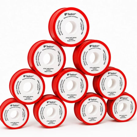 PTFE Teflon Bant Su Tesisatı İçin 19 mm x 0,075 mm x 30 m 10'lu