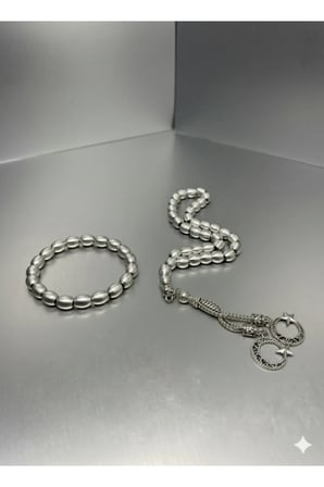 Minimalist Alüminyum Tesbih & Bileklik set