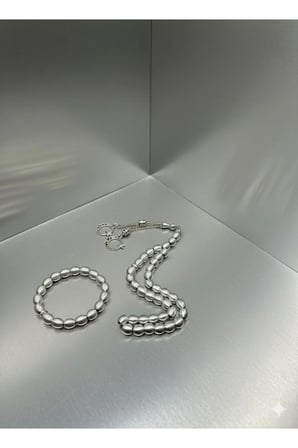 Minimalist Alüminyum Tesbih & Bileklik set