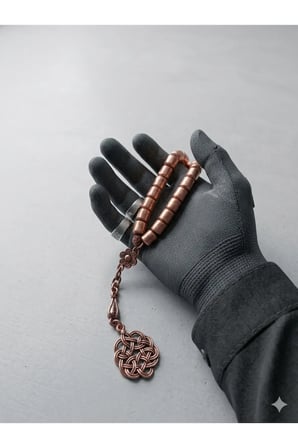 Manyetik Boncuklu Saf Bakır Tesbih - Kazaz, Zülfikar ve Sistemli Kamçı Seçenekli