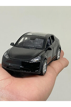 Tesla Model Y  Koleksiyonluk Metal Sesli Işıklı Diest Car Oyuncak model Araba 12 cm