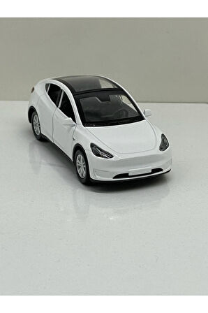 Tesla Model Y  Koleksiyonluk Metal Sesli Işıklı Diest Car Oyuncak model Araba 12 cm