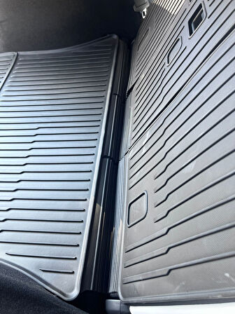 TESLA MODEL Y JUNİPER İÇİN UYUMLU BAGAJ HAVUZU VE KOLTUK ARKASI KORUMA TEK PARÇA