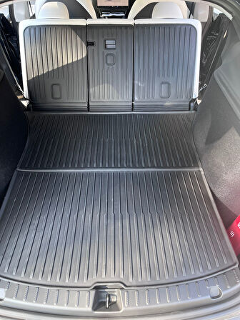 TESLA MODEL Y JUNİPER İÇİN UYUMLU BAGAJ HAVUZU VE KOLTUK ARKASI KORUMA TEK PARÇA