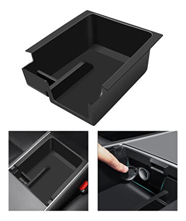 TESLA MODEL Y İÇİN UYUMLU KOL DAYAMA İÇİ SAKLAMA KUTUSU