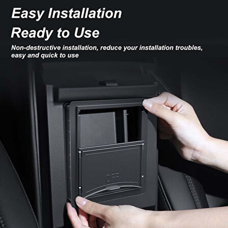 TESLA MODEL Y İÇİN UYUMLU KOL DAYAMA KAPAĞI ALTI GİZLİ SAKLAMA KUTUSU